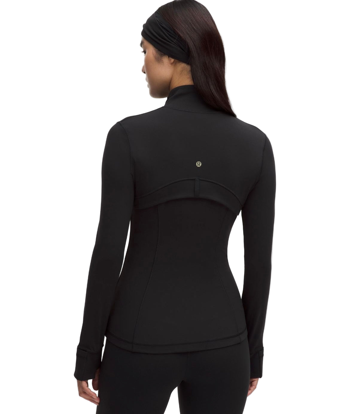Lululemon Define Jacket black gold zip-up athletic fitted jacket