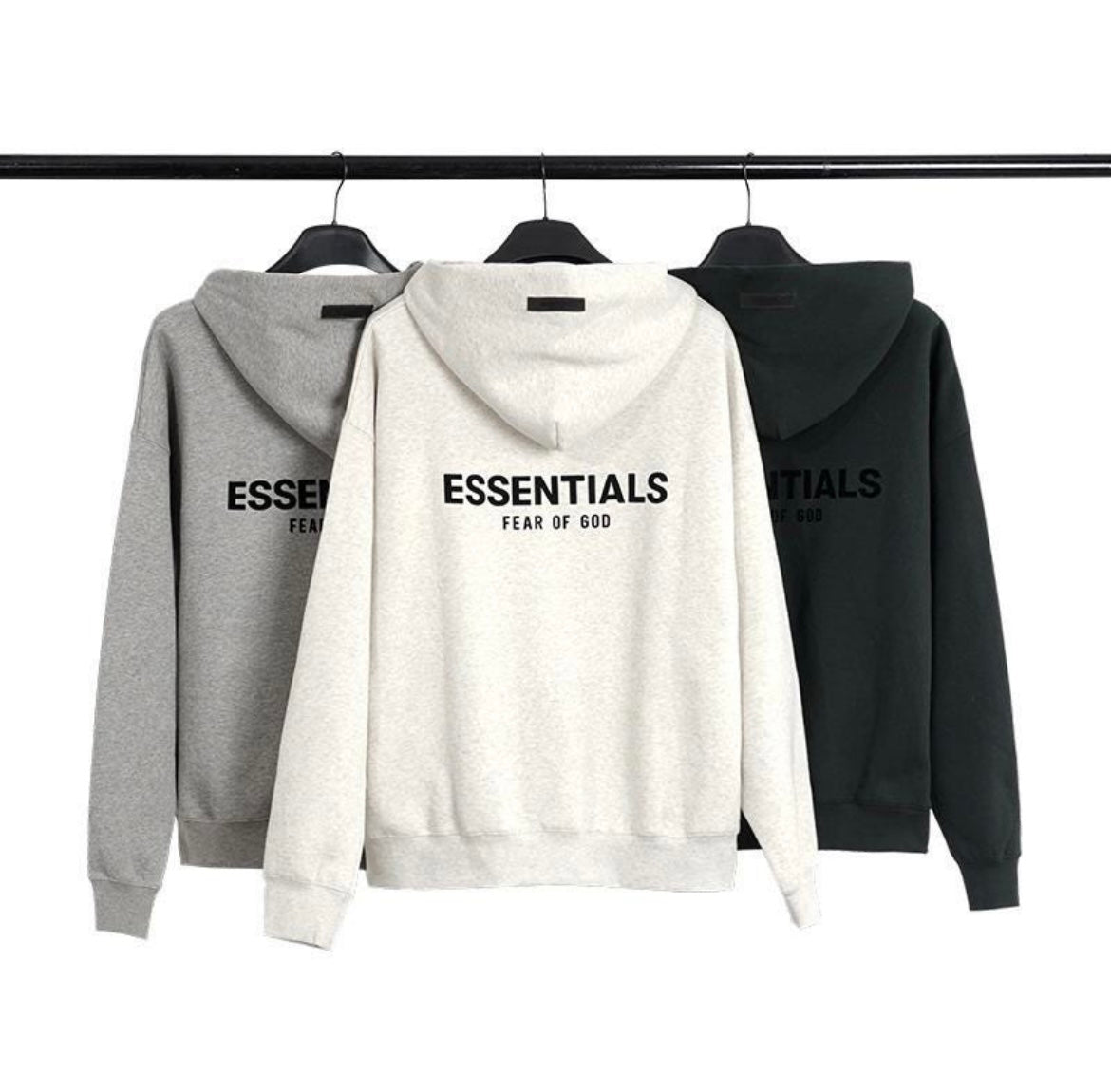 Essentials-style hoodies collection under $100, oversized streetwear for men and women