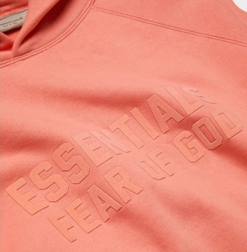 pink essentials hoodie 