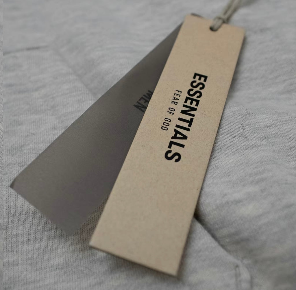 Heavyweight fleece Essentials-style hoodie with high-quality stitching detail