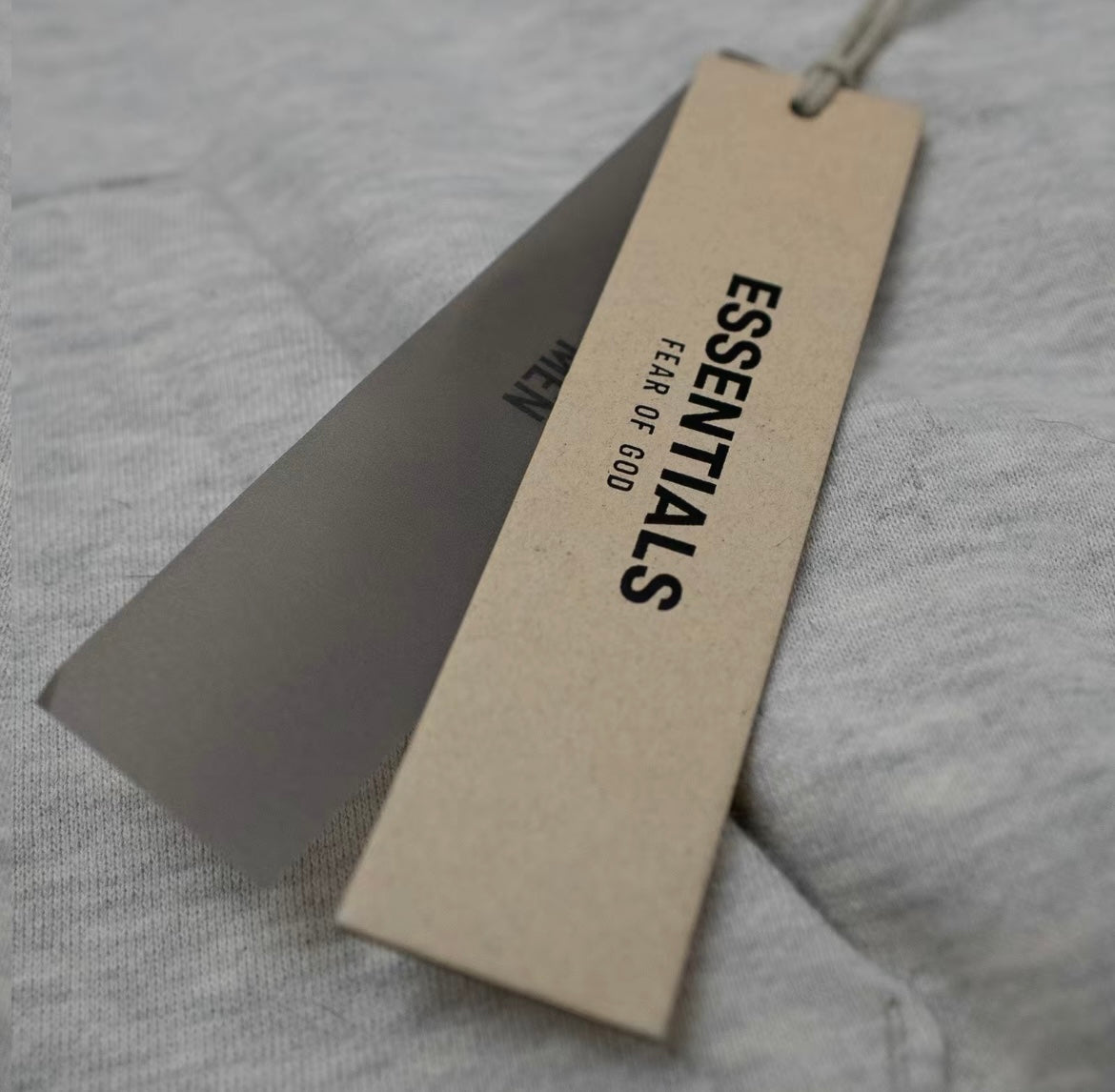 Heavyweight fleece Essentials-style hoodie with high-quality stitching detail