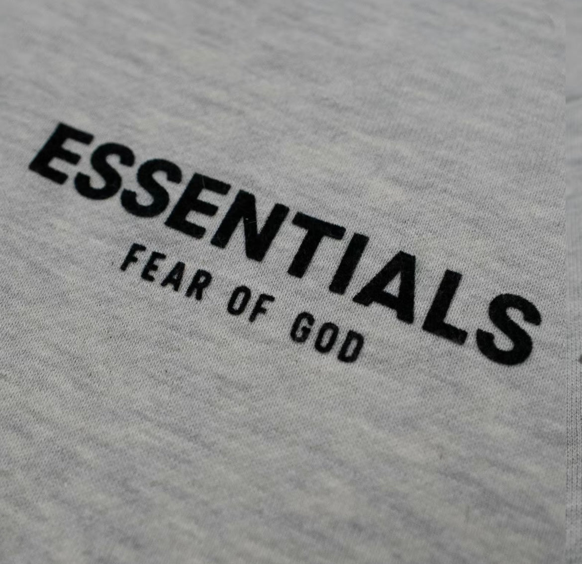Heavyweight fleece Essentials-style hoodie with high-quality stitching detail