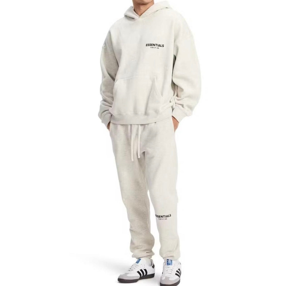 Light Oamteal Essentials Hoodie and Sweatpants